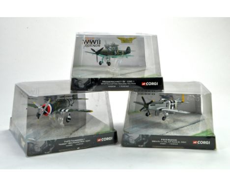 Model Aircraft Collection comprising Corgi trio of Diecast issues. Appear excellent and complete in boxes, some boxes a littl