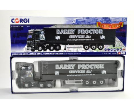 Corgi Diecast Model Truck Issue comprising No. CC15810 Mercedes Benz Actros Curtainside in the livery of Barry Proctor. Appea