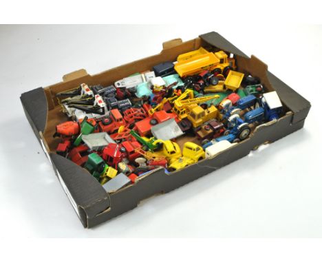 Large Assortment of Mostly Farm / Construction Diecast, ranging play worn to very good, various makers. Matchbox, Britains, C