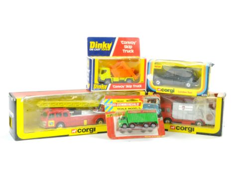 Corgi and Dinky Diecast group, five issues, also including Lone Star carded example. Very Good to excellent, boxes with wear.