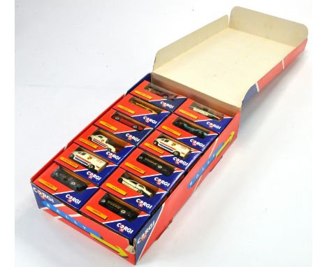 Corgi Diecast Counter Shop Tradebox containing 24 vehicles from the Rally Range. All Excellent, ex Shop. 