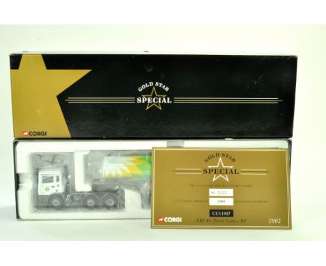 Corgi Diecast Model Truck issue comprising No. CC11907 ERF EC Petrol Tanker in the livery of BP. Appears good, likely display