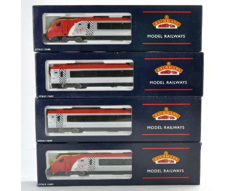 Model Railway comprising Bachmann 00 Gauge Virgin Voyager Locomotive and Coaches. Excellent and appear unused. 