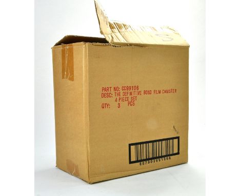 James Bond 007 group of Limited Edition issues, Corgi trade box of No. CC99106 Film Canister - 3 PCS. Excellent! 