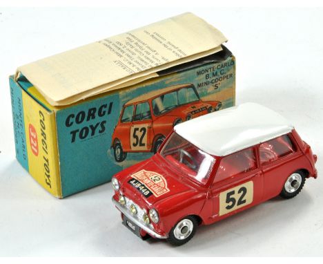 Mini Collection comprising Corgi Toys No. 321 BMC Mini Cooper S "Rallye Monte Carlo". Red with red interior, white roof. Gene