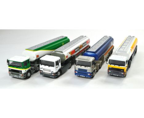 Corgi Diecast Early Model Truck issues comprising Four Petrol Tankers in various liveries. All appear excellent. 