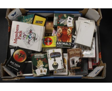 A COLLECTION OF VARIOUS PLAYING CARDS, to include some unopened and makes by Piatnik. Also including Harry Potter and Heritag