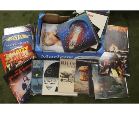 A COLLECTION OF MAINLY HEAVY METAL AND ROCK INTEREST RECORDS, to include Van Halen, AC/DC, Black Sabbath, Iron Maiden, Thin L
