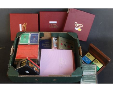 A COLLECTION OF THREE CASPARI AND OTHER BRIDGE SETS, together with a quantity of various twin-deck playing cards