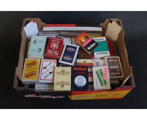 A COLLECTION OF SEVENTY PACKS OF TOBACCO RELATED PLAYING CARDS (SOME UNOPENED)