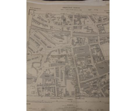 A COLLECTION OF TWENTY FIVE EARLY 20TH CENTURY ORDNANCE SURVEY MAPS, mainly of Staffordshire, Wolverhampton and the surroundi