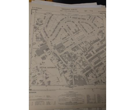 A COLLECTION OF TWENTY FIVE EARLY 20TH CENTURY ORDNANCE SURVEY MAPS, mainly of Staffordshire, Wolverhampton and the surroundi