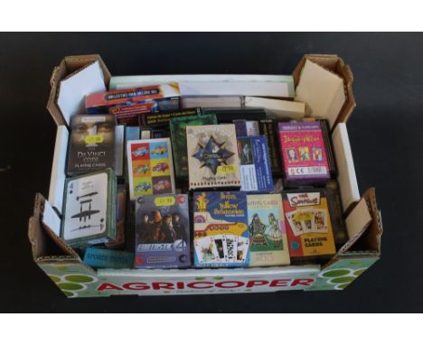 A COLLECTION OF SIXTY PACKS OF FILM AND TV RELATED PLAYING CARDS, to include Star Wars, James Bond 007, Fantastic 4, Beatles 