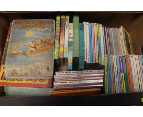 A BOX OF CHILDREN'S BOOKS to include 'The Night Before Christmas' from the Walt Disney Silly Symphony, Biggles, Thomas The Ta