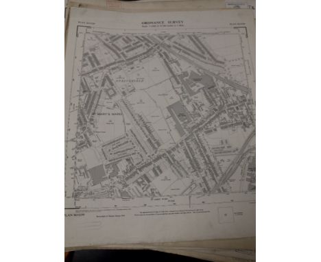 A COLLECTION OF TWENTY FIVE EARLY 20TH CENTURY ORDNANCE SURVEY MAPS, mainly of Staffordshire, Wolverhampton and the surroundi