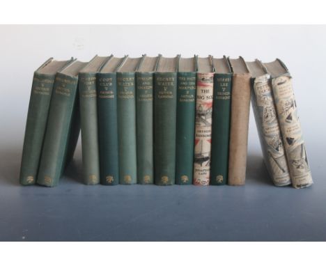 A SMALL COLLECTION OF ARTHUR RANSOME BOOKS to include three reprints with dustjackets - 'Peter Duck' 1945, 'We Didn't Mean To