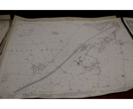 A COLLECTION OF TWENTY FIVE EARLY 20TH CENTURY ORDNANCE SURVEY MAPS, mainly of Shropshire and the surrounding area to include