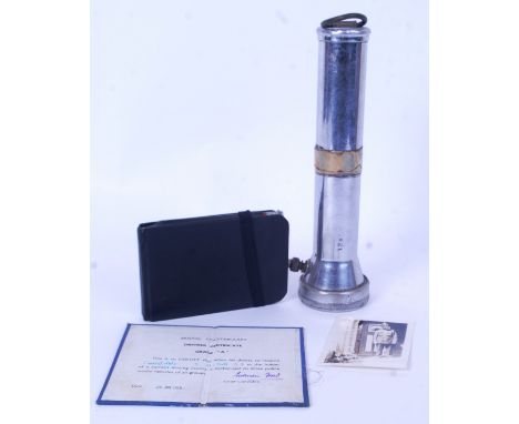 A collection of vintage Police related memorabilia, all pertaining to a  Constable J McFall, of Bristol. To include his origi