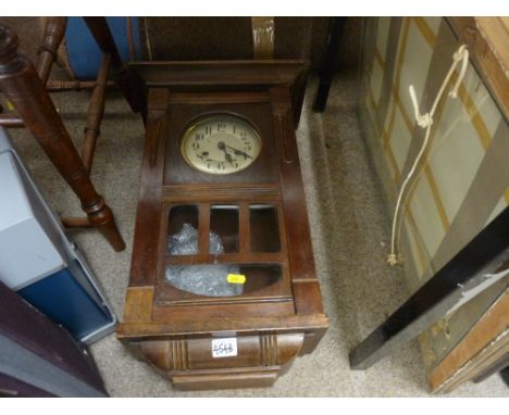 Vintage oak cased wall clock