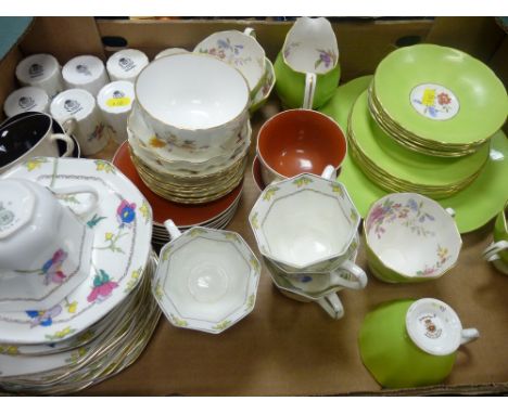 Excellent box of teaware - Royal Doulton, Alderley, Worcester etc