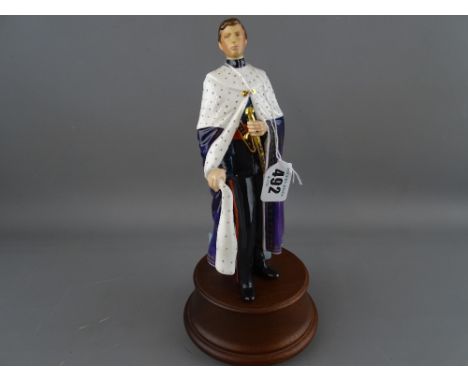 Royal Doulton limited edition (119/1500) figure 'HRH The Prince of Wales' HN2883, on a wooden plinth (no box or certificate)