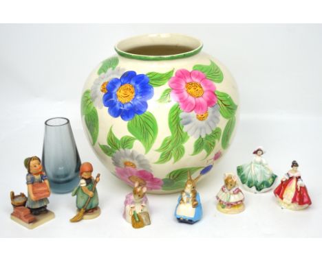 A small quantity of decorative ceramics to include three boxed Beswick and Royal Albert Beatrix Potter figures, a Royal Alber