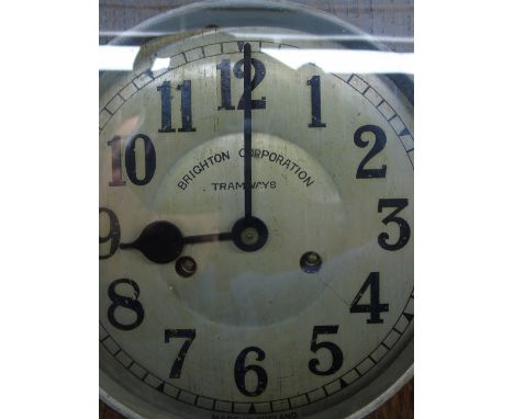 BRIGHTON CORPORATION TRAMWAYS WALL CLOCK