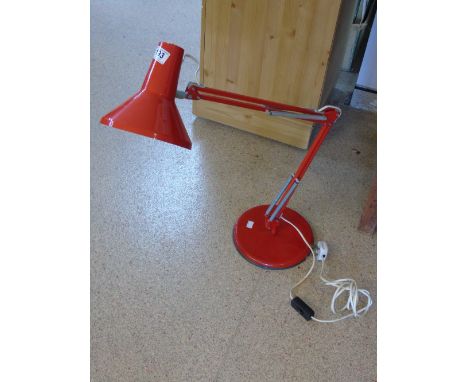RED ANGLEPOISE LAMP