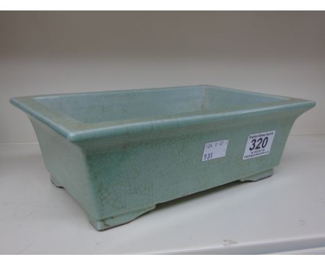 20TH CENTURY CELEDON GLAZED CHINESE PLANTER