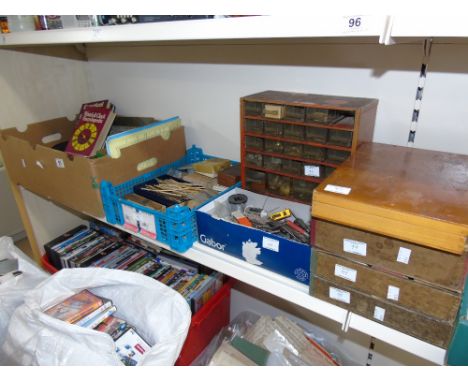 9 BOXES / CONTAINERS OF WATCH MAKERS TOOLS & ACCESSORIES