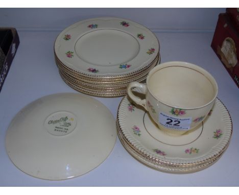 SMALL QUANTITY OF CLARICE CLIFF NEWPORT POTTERY CHINA