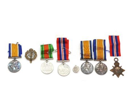 A First World War medal group  comprising four medals, together with two Second World War medals (8)  Condition Report1914-19