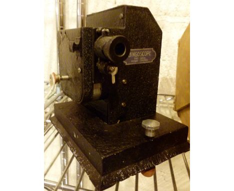 Bingoscope film projector with three films including Walt Disney