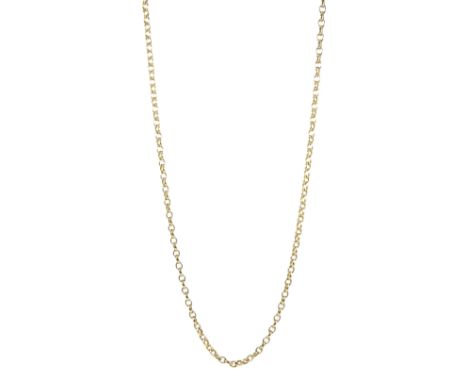 9ct gold cable link necklace, hallmarkedCondition Report:Approx 26.55gm, length = 72.5cm