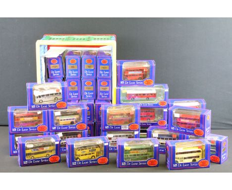 36 boxed EFE Exclusive First Editions De-Luxe Series diecast model buses, ex 