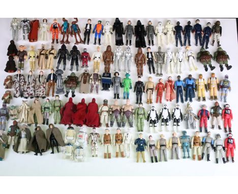 Star Wars - 120 Original Star Wars figures to include R5-D4, 2 x Luke Skywalker, 2-1B, 4-LOM, 8D8, Admiral Ackbar, R2-D2, R2-