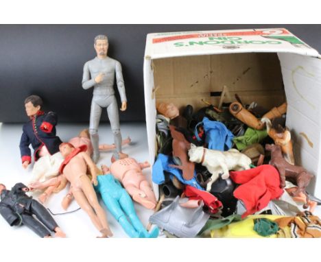 Collection of action figures, clothing &amp; accessories to include 3 x Palitoy Action Man figures, 3 x Marx action figures (