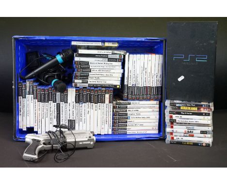 Retro Gaming - A PS2 PlayStation 2 games console with 53 cased PS2 games (Medal Of Honor Rising Sun, The Lord of the Rings - 