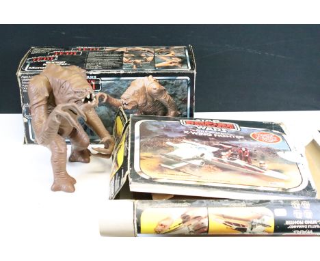 Star Wars - Two original boxed Palitoy Star Wars figure and vehicle sets to include 'Return Of The Jedi' Rancor Monster figur