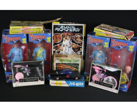 Four boxed Gerry Anderson's Thunderbirds Pelham 'Supermarionette' puppets (Alan, The Hood, Scott &amp; Virgil - appear vg, ta