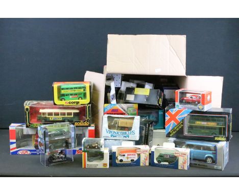 Collection of around 44 various mixed boxed diecast models to include examples from Corgi, Lledo, Matchbox, Solido, Husky, Ed