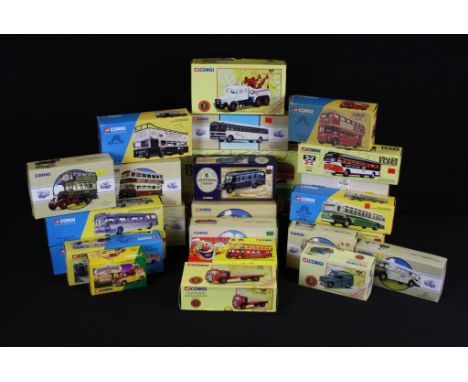 25 boxed Corgi diecast models to include examples from The Showman's Range, Guinness, Corgi Classics Fallen Flags, Corgi Clas