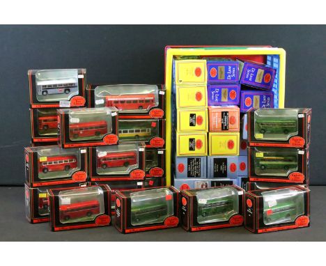 37 Cased EFE Exclusive First Editions diecast model buses to include Bachmann, City Bus, De Luxe Series etc, ex (two boxes) 