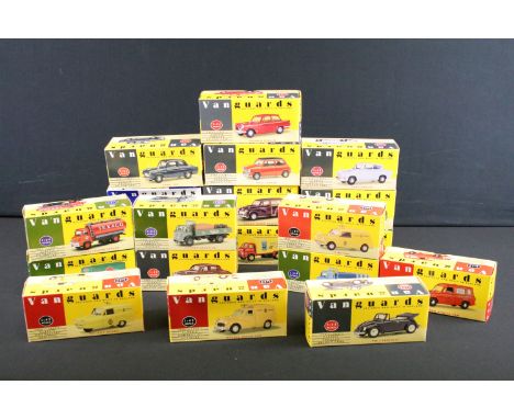 20 Boxed Vanguards diecast models, 1:43 to 1:64 scale, to include VA16000, VA14000, VA8000, VA7001, VA16000, etc. Diecast ex,