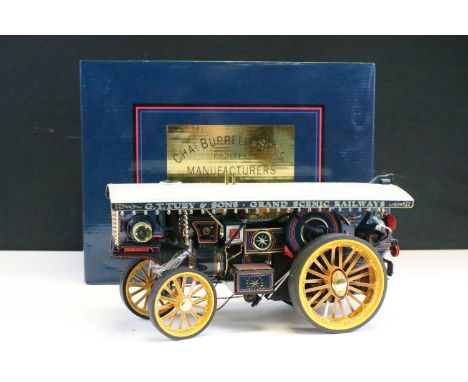 Boxed Midsummer Models ltd edn 1/24 scale MSM007 Ex Mayor Burrell Scenic Showman's Engine diecast model No. 4000, with instru