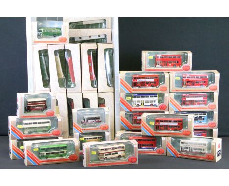 42 Boxed EFE Exclusive First Edition diecast model buses, ex 