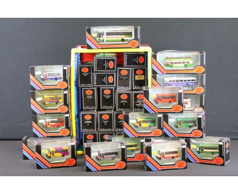 37 Boxed EFE Exclusive First Editions De-Regulation diecast model buses, all excellent with small ref stickers to box 