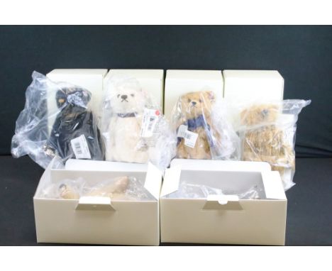 Steiff - Six boxed ltd edn Steiff teddy bears to include Sebastian No. 664793 (Bear and paperwork within sealed polythene bag