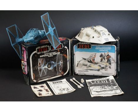 Star Wars - Two original boxed Palitoy Star Wars Return Of The Jedi vehicle sets to include Battle Damaged Imperial Tie Fight