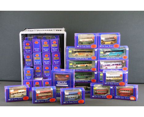 34 Boxed EFE Exclusive First Editions De Luxe diecast model buses, ex (2 boxes) 